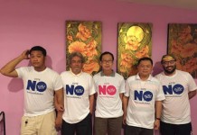 เครือข่ายนักวิชาการฯใส่เสื้อVote Noไม่รับร่างรัฐธรรมนูญที่ละเมิดสิทธิเสรีภาพประชาชน