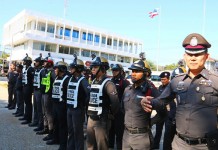 ตำรวจสัตหีบ ติดกล้องกับหมวกกันน็อค เพิ่มประสิทธิภาพการทำงาน