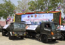 หน่วยทหารเร่งแจกจ่ายน้ำดื่มสะอาด ในอุทัยธานี