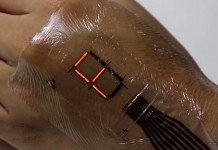 หน้าจอ LED ติดผิวหนัง แสดงผลระบบการทำงานของร่างกายได้โดยตรง