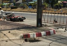 คนร้าย เผายางรถยนต์ 4 จุดใน จ.นราธิวาส