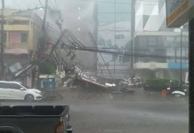 เกิดพายุถล่มตัวเมืองอุดรฯ ไฟดับทั่วเมือง รวมทั้งสนามบิน