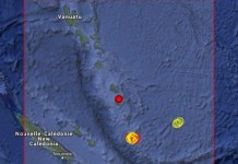 เกิดแผ่นดินไหวขนาด 6.0 บริเวณนอกชายฝั่งวานูอาตู
