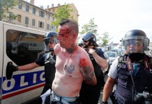 แฟนบอล ยูโร 2016 อังกฤษ-รัสเฃีย ตลุมบอลกัน