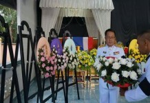 พระราชทาน พวงมาลาหลวงวางหน้าหีบศพ ตำรวจ สภ.แว้ง…