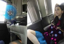 อั้ม พัชราภา แย่งพัดลมคนขับซ๊ะงั้น