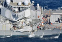 พบศพ 7 ลูกเรือพิฆาตสหรัฐจากเหตุชนกับเรือสินค้านอกฝั่งญี่ปุ่น