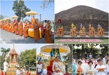 #ในหลวงรัชกาลที่ ๙ ทรงพระกรุณาโปรดเกล้าฯ# ให้สร้าง #อัญเชิญ’พระบรมสารีริกธาตุ’#ไปยัง”มกุฏพันธนเจดีย์” ขบวนแห่พระบรมสารีริกธาตุ