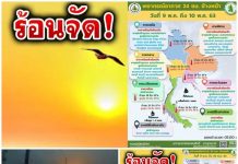 เตือนภัย!!!… “ไทย” ร้อนจัด 41 องศาฯ พายุฝนฟ้าคะนองลมกระโชกแรง ไทย ร้อนจัด 41 องศาฯ มีพายุ